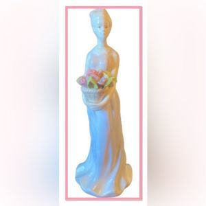 K’s Collections English Lady With Flowers Porcelain Figurine